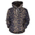 Snake Skin Pattern Print Pullover Hoodie