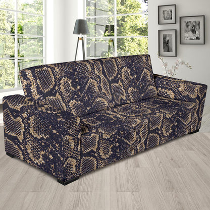 Snake Skin Pattern Print Sofa Slipcover-JTAMIGO.COM