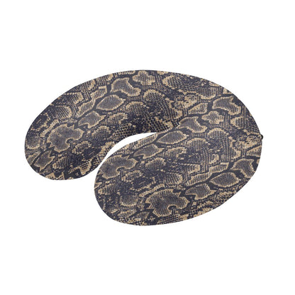 Snake Skin Pattern Print U-Shaped Travel Neck Pillow-JTAMIGO.COM