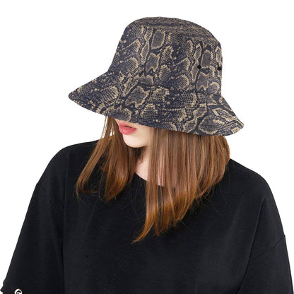 Snake Skin Pattern Print Unisex Bucket Hat
