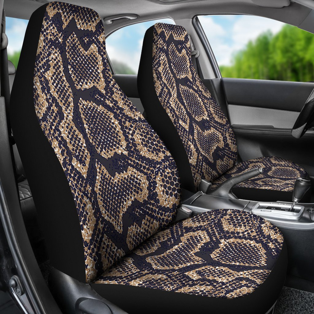 Snake Skin Pattern Print Universal Fit Car Seat Covers