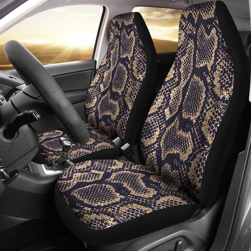 Snake Skin Pattern Print Universal Fit Car Seat Covers