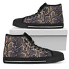 Snake Skin Pattern Print Women High Top Shoes