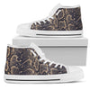 Snake Skin Pattern Print Women High Top Shoes