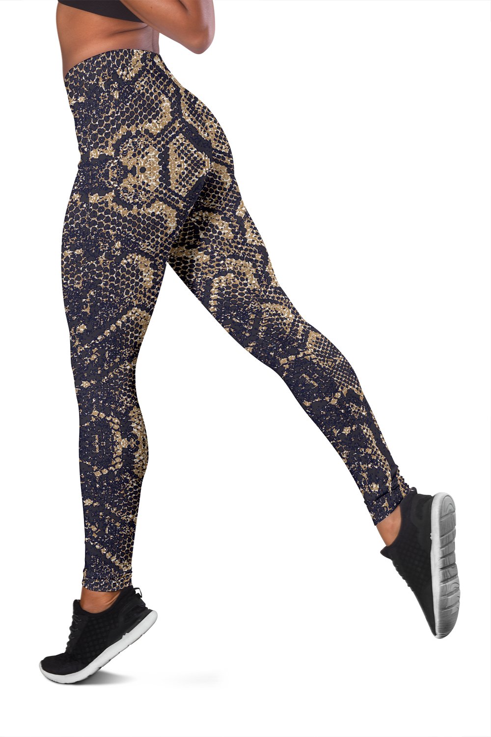 Snake Skin Pattern Print Women Leggings