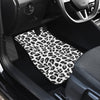 Snow Leopard Skin Print Car Floor Mats