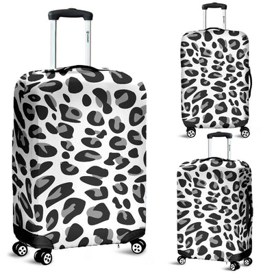 Snow Leopard Skin Print Luggage Cover Protector