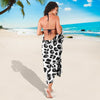 Snow Leopard Skin Print Sarong Pareo Wrap