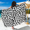 Snow Leopard Skin Print Sarong Pareo Wrap