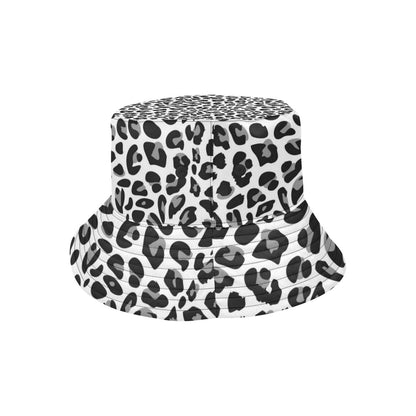 Snow Leopard Skin Print Unisex Bucket Hat