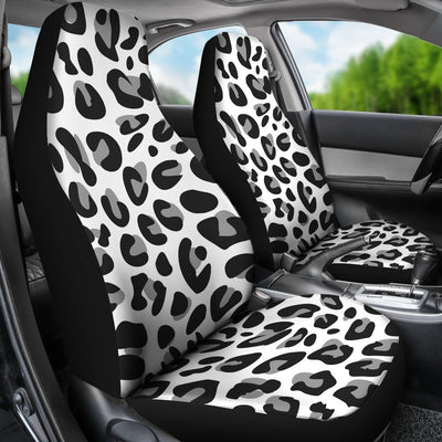 Snow Leopard Skin Print Universal Fit Car Seat Covers