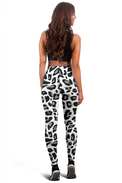 Snow Leopard Skin Print Women Leggings