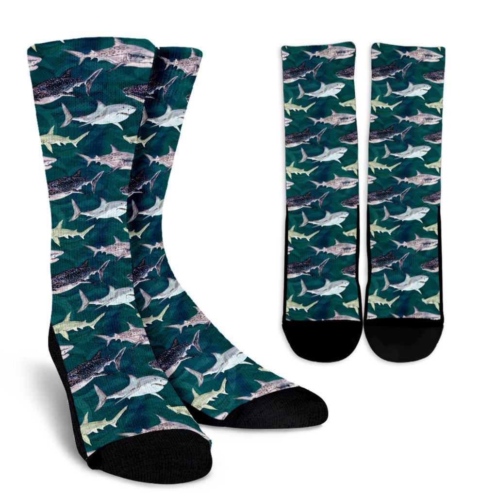 Soccer Ball Texture Print Pattern Crew Socks