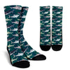 Soccer Ball Texture Print Pattern Crew Socks