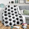 Soccer Ball Texture Print Pattern Fleece Blanket