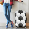 Soccer Ball Texture Print Pattern Luggage Cover Protector