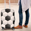 Soccer Ball Texture Print Pattern Luggage Cover Protector