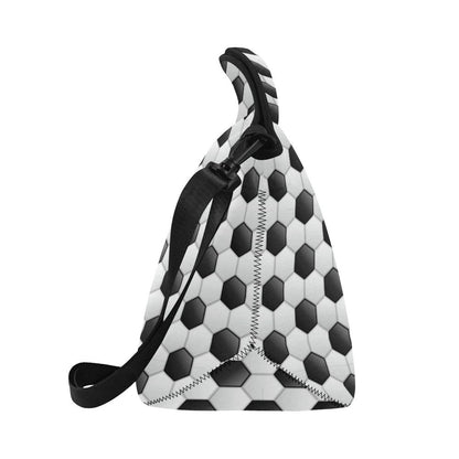 Soccer Ball Texture Print Pattern Neoprene Lunch Bag (Model 1669)(Large)-JTAMIGO.COM