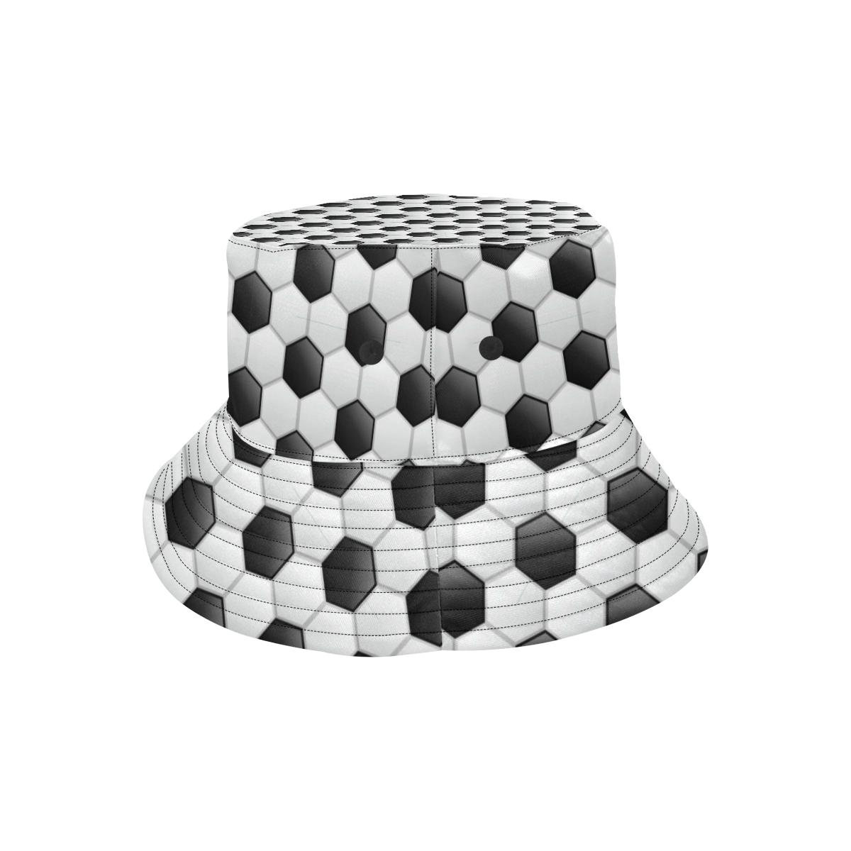 Soccer Ball Texture Print Pattern Unisex Bucket Hat