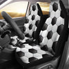 Soccer Ball Texture Print Pattern Universal Fit Car Seat Covers