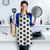 Soccer Ball Texture Print Pattern Women Apron