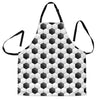 Soccer Ball Texture Print Pattern Women Apron