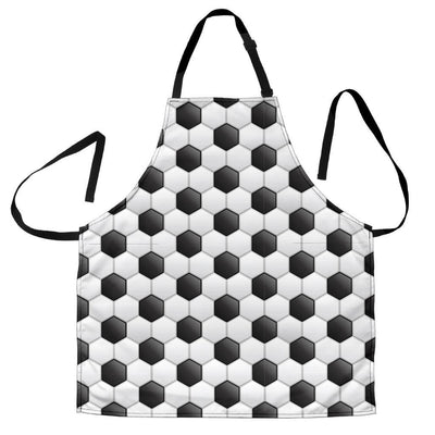 Soccer Ball Texture Print Pattern Women Apron