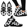 Soccer Ball Texture Print Pattern Women Sneakers Shoes