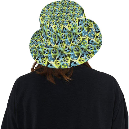 Soccer Ball Themed Print Design Unisex Bucket Hat