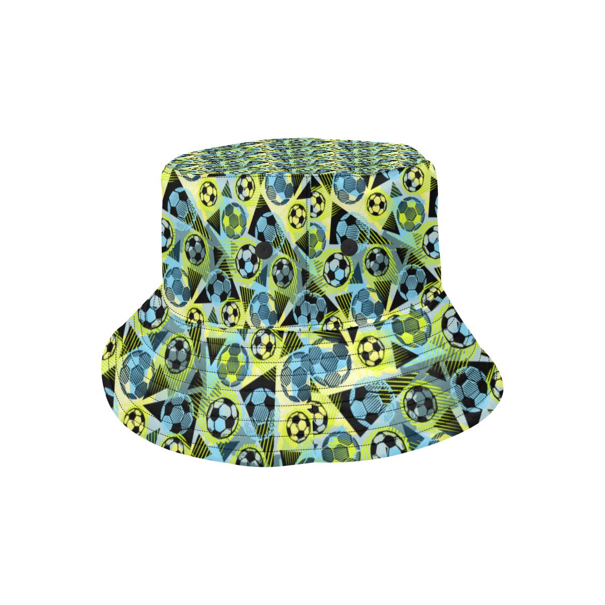 Soccer Ball Themed Print Design Unisex Bucket Hat