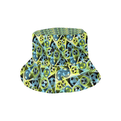 Soccer Ball Themed Print Design Unisex Bucket Hat
