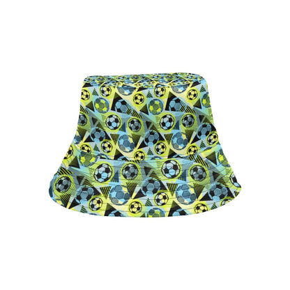 Soccer Ball Themed Print Design Unisex Bucket Hat