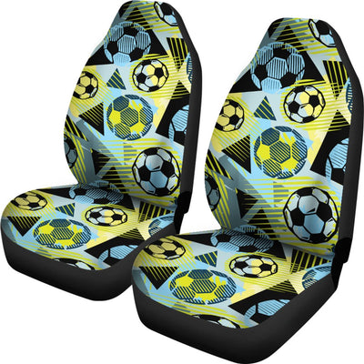 Soccer Ball Themed Print Design Universal Fit Car Seat Covers