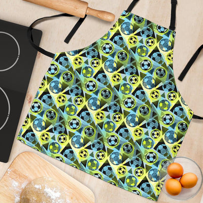 Soccer Ball Themed Print Design Women Apron