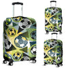 Soccer Ball Themed Print Pattern Luggage Cover Protector