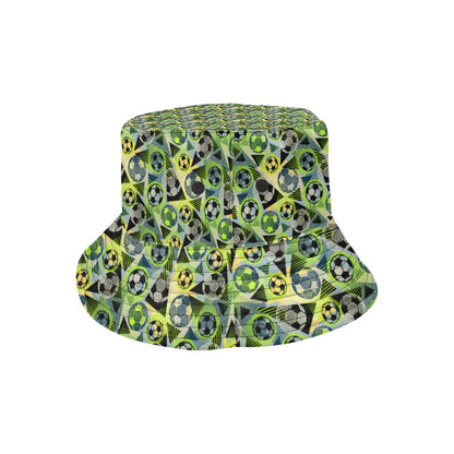 Soccer Ball Themed Print Pattern Unisex Bucket Hat