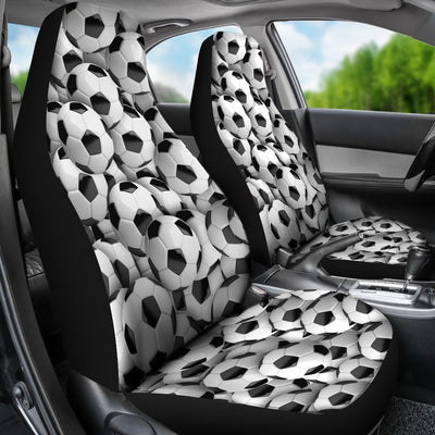 Soccer Balls Print Universal Fit Car Seat Covers