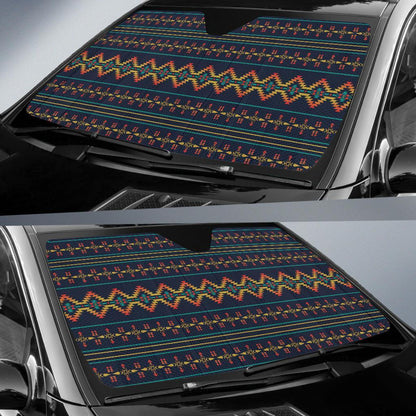 Southwest American Design Themed Print Car Sun Shade For Windshield