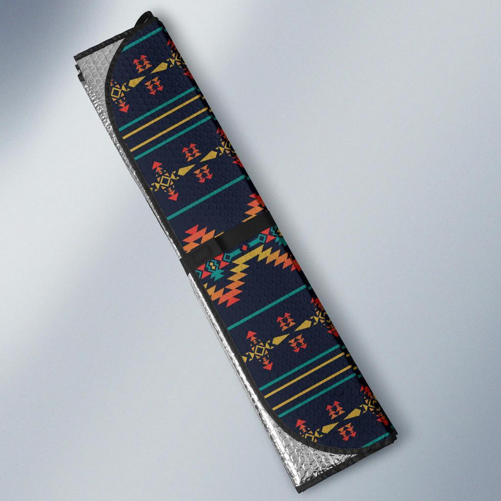 Southwest American Design Themed Print Car Sun Shade For Windshield