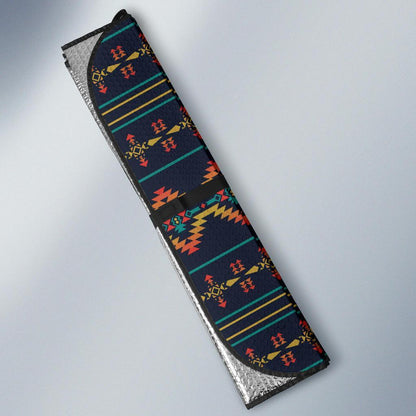 Southwest American Design Themed Print Car Sun Shade For Windshield