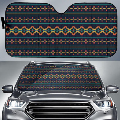 Southwest American Design Themed Print Car Sun Shade For Windshield