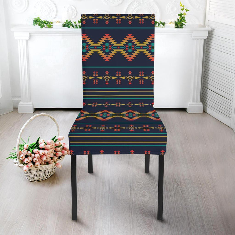 Southwest American Design Themed Print Dining Chair Slipcover-JTAMIGO.COM