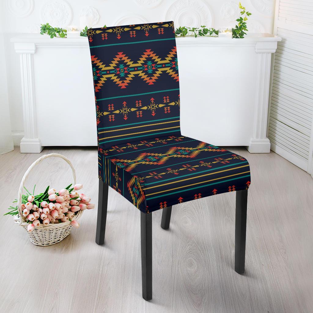 Southwest American Design Themed Print Dining Chair Slipcover-JTAMIGO.COM