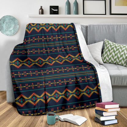 Southwest American Design Themed Print Fleece Blanket