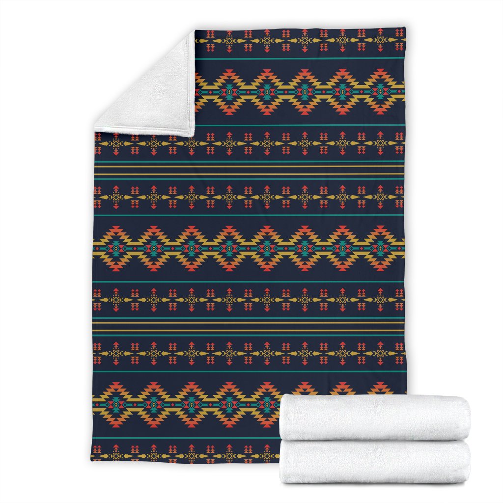 Southwest American Design Themed Print Fleece Blanket