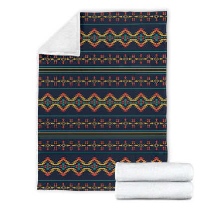 Southwest American Design Themed Print Fleece Blanket