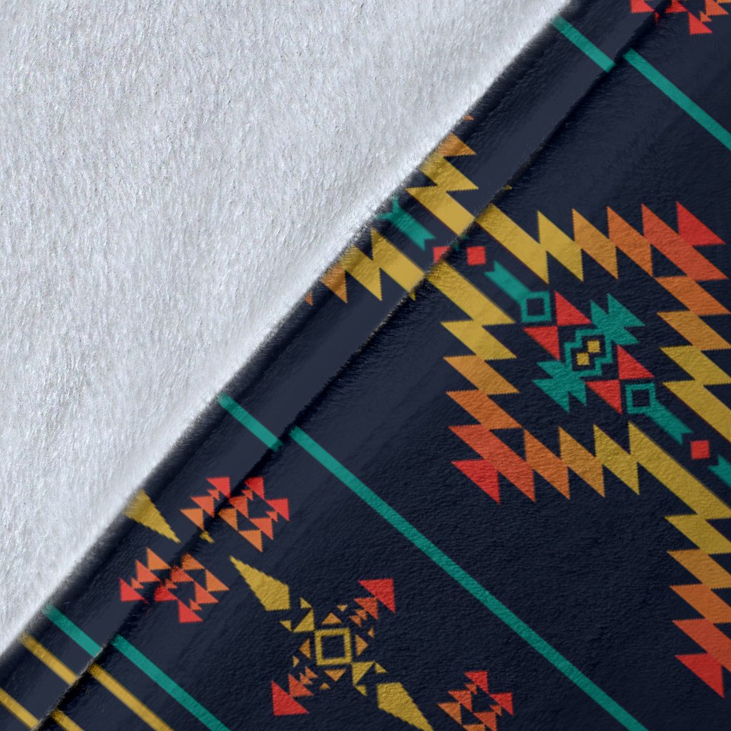 Southwest American Design Themed Print Fleece Blanket