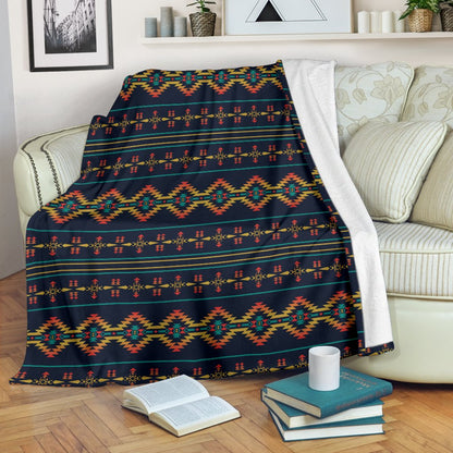 Southwest American Design Themed Print Fleece Blanket