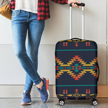 Southwest American Design Themed Print Luggage Cover Protector