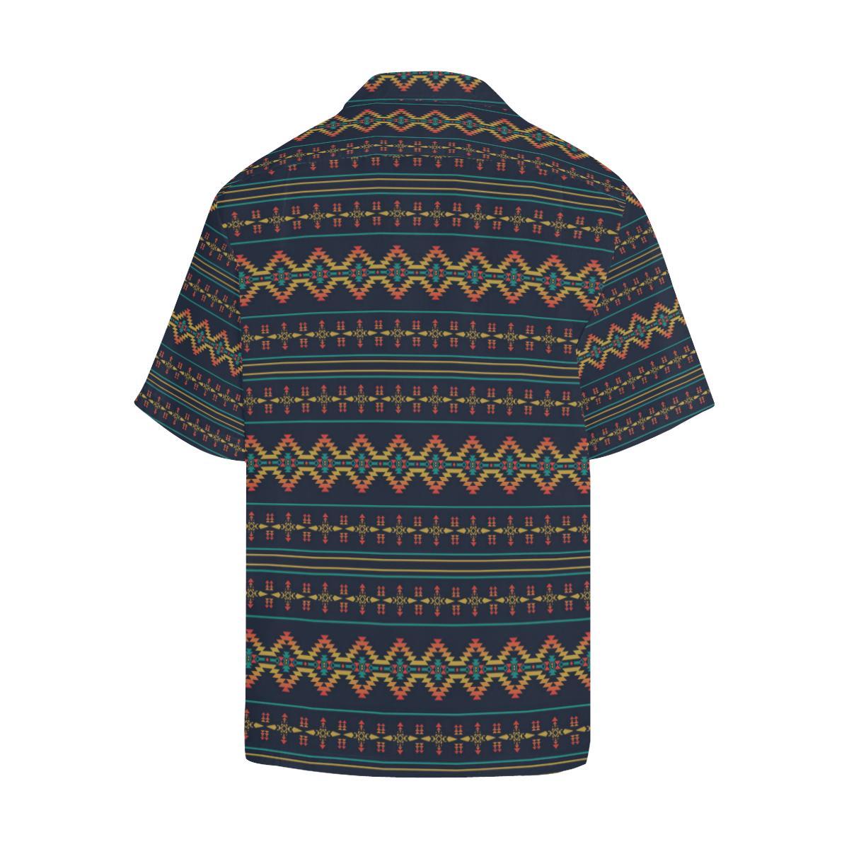 Southwest American Design Themed Print Men Aloha Hawaiian Shirt